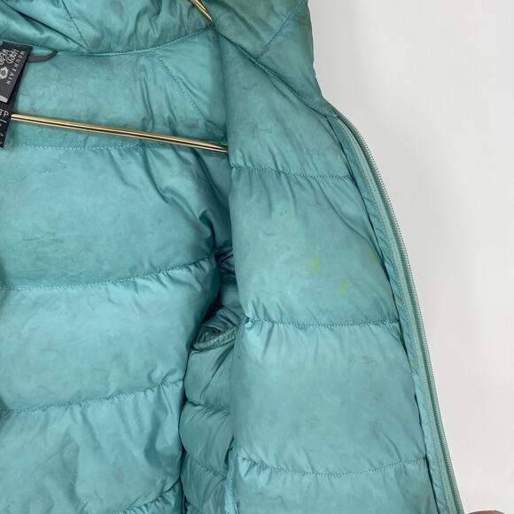 Mountain Hardwear Rubicon Rider Down Puffer Hooded Jacket Green Women’s Size XS - Picture 4 of 7